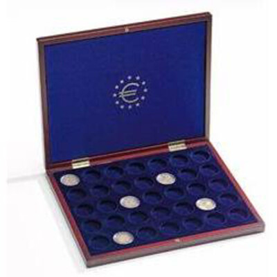 Münzkassette VOLTERRA UNO de Luxe, für 35 Münzen in Kapseln bis 26 mm Ø