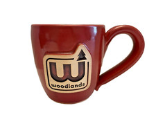 Coffee Mug Cup Woodlands Tree Grey Fox Pottery Handmade Made in USA