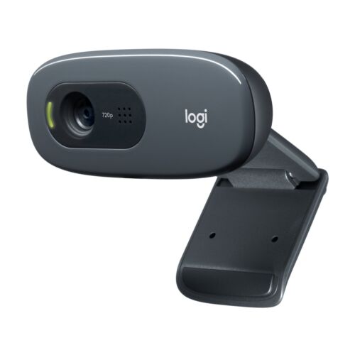 Logitech C270 HD 1280 x 720 USB2.0 Webcam - Black - Zdjęcie 1 z 2