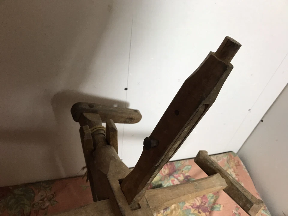 "ANTIGUO HILANDERO DE MESA PRIMITIVO DE COLECCIÓN 27 X 23 X 15""" Foto 2 de 4