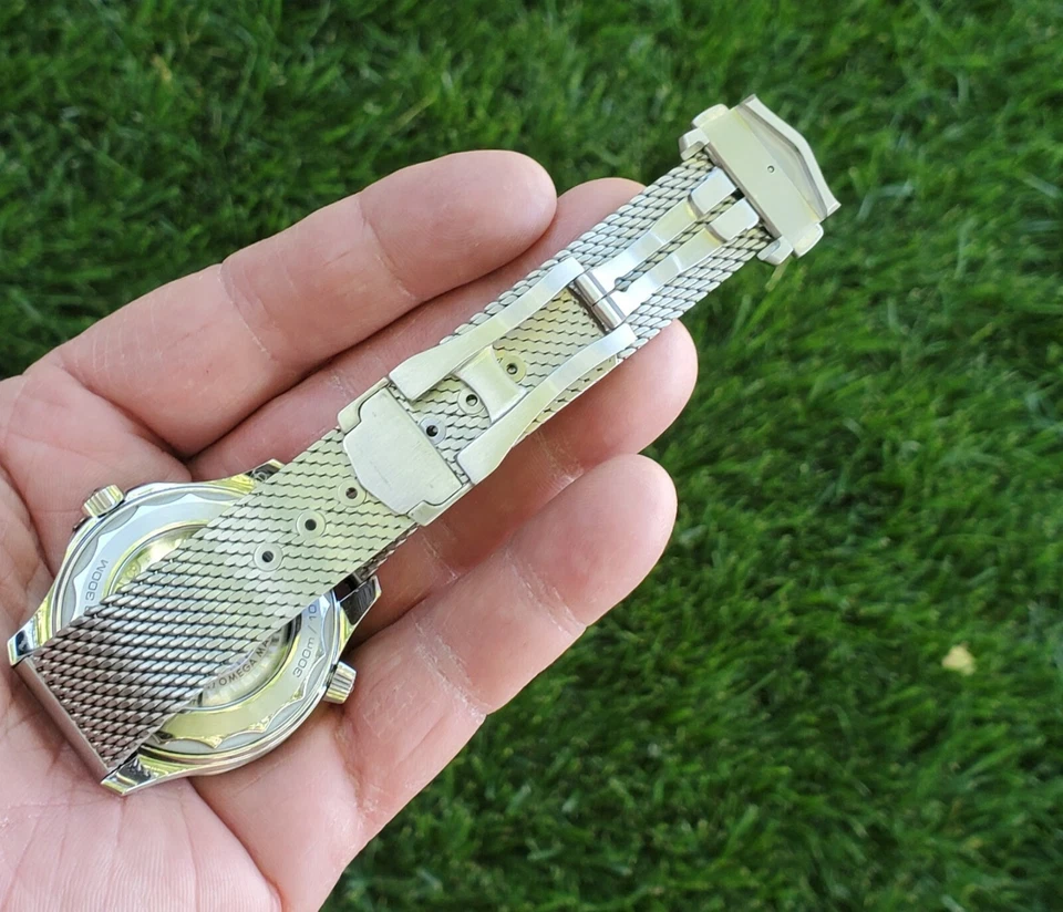 20mm Braided Stainless Mesh Band For Omega Seamaster No Time To Die 007 - Image 4 of 4