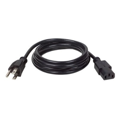 Tripp Lite P006010_25 Power Cord 10 ft NEMA 5-15P IEC C13 Black
