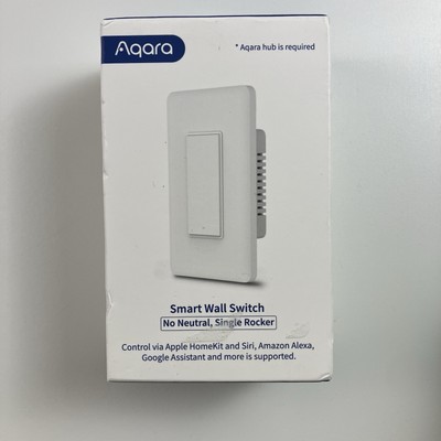 Aqara Smart Light Switch No Neutral Single Rocker Requires AQARA HUB