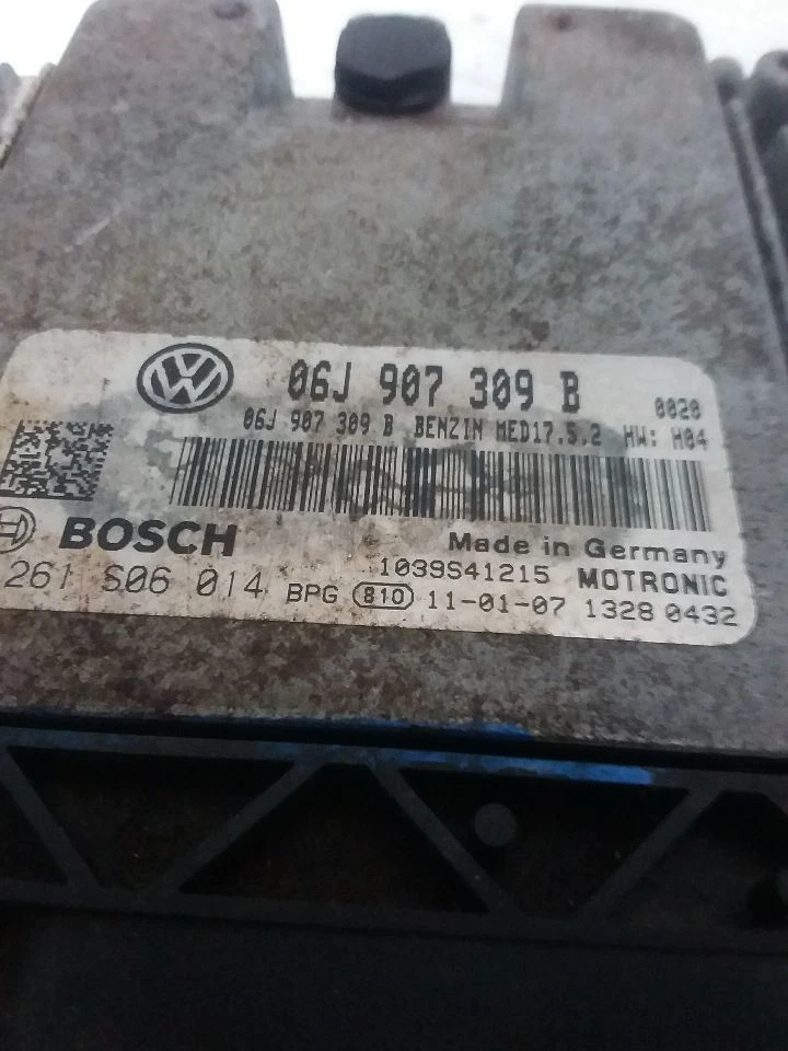 Módulo de control electrónico ECM del motor 2,0 L ID del motor Cbfa compatible con 12 CC 06J907309B Foto 4 de 4