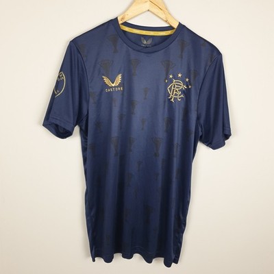 Waldläufer Fußball Trikot Herren Large blau Castore 55 Champions Training Performance