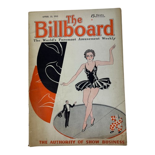 1933 The Billboard Magazine / Art Deco / Show Business. RARE - Picture 4 of 17