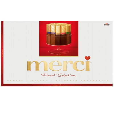 (23,10 /1kg) Storck Merci Große Vielfalt, Finest Selection, 400g Packung
