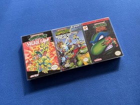 TMNT Tournament Fighters NES CIB + Teenage Mutant Ninja Turtles 2 3 NINTENDO LOT