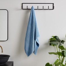 Image of Catherine Lansfield Quick Dry Bath Towel Cotton 120L x 70W cm Blue Quick Dry New