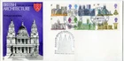 1969 CATHEDERALS GREAT BRITAIN QE2 TRIDENT FDC PHILATEX LONDON PMKs VGC