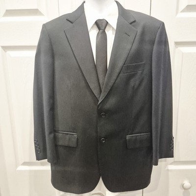 Brooks Brothers 1818 Madison Black Wool Blazer Sport Coat Mens 38S 2 Button