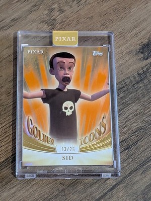 Topps Disney Pixar Gold 2025 GI-11 Sid Encased Golden Icons Orange 23/25