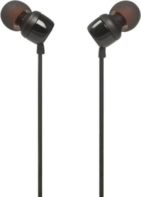 JBL TUNE 110 - In-Ear Headphone with One-Button Remote - Black