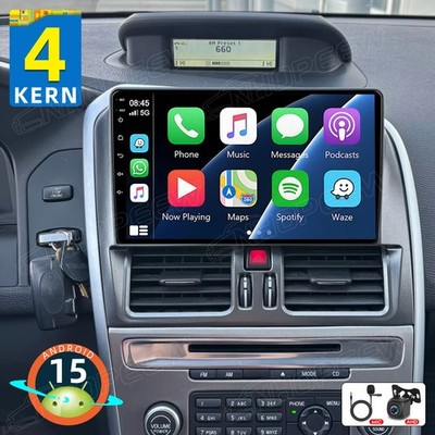64GB Android 15 Apple Carplay Autoradio GPS Navi BT Kam für Volvo XC60 2008-2017