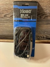 Hosa Technology MID-320 MIDI 5-Pin Cable 20 ft Single Black Round 1:1