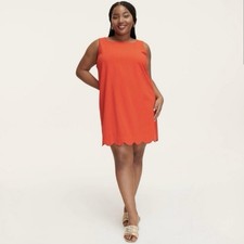 Kate Spade X Target Red Dress Sleeveless Scalloped Hem Mini Dress XL NEW