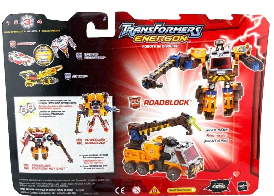 Transformers Energon Roadblock New Factory Sealed 2003 Robots in Disguise - Image 2 of 2