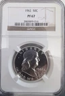 U.S.  1962 Proof Franklin Half Dollar 50C PF 67