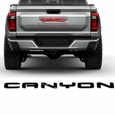 #ad 1Pc Gloss Black Middle Tailgate Canyon Emblem Badge for 2023 2024 Canyon $19.10