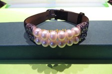 Bracelet Wristband Black Faux Pearl