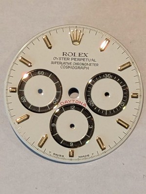 ROLEX DAYTONA WEISS 16518 16523 16528 ZIFFERBLATT DIAL GRAZIATO MK2 SELTEN
