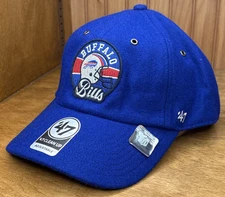 Buffalo Bills Stoney Clover Lane ‘47 Hat Adjustable Royal Blue Strapback 50%Wool