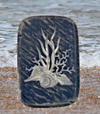 Brick sea shell plastic mold concrete plaster cement paving mould 9'' x 6'' x 2''