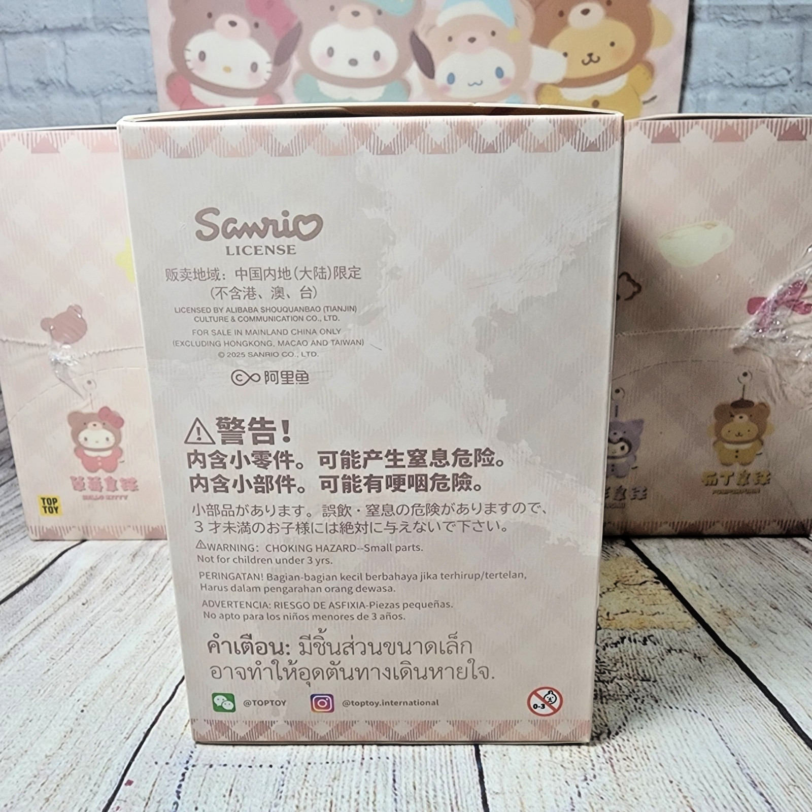 TOPTOY Sanrio Characters Latte Baby Vinyl Plush Keychains RANDOM US Seller!