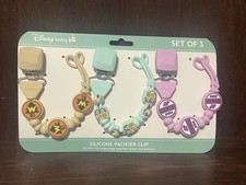 Disney Baby Silicone Pacifier Clip/Teether Set of 3: Pixar Up