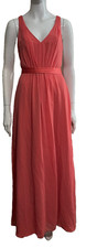 Vera Wang, full length evening gown colour sunset (coral) US 2 fits a UK 8