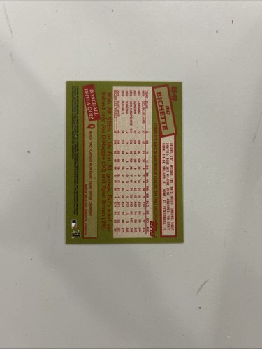 Mini 1985 Topps 2020 35 aniversario rosa/25 Bo Bichette Rookie radiocontrol - Imagen 2 de 2