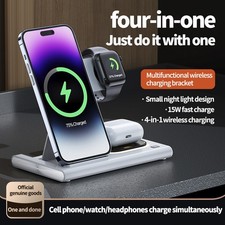 4 in1 Charger Stand Multiple Devices Wireless Charger iPhone Charging Station V2