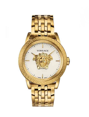 #ad Versace VERD00318 Palazzo Empire white gold Stainless Steel Swiss Watch 43mm. $484.65