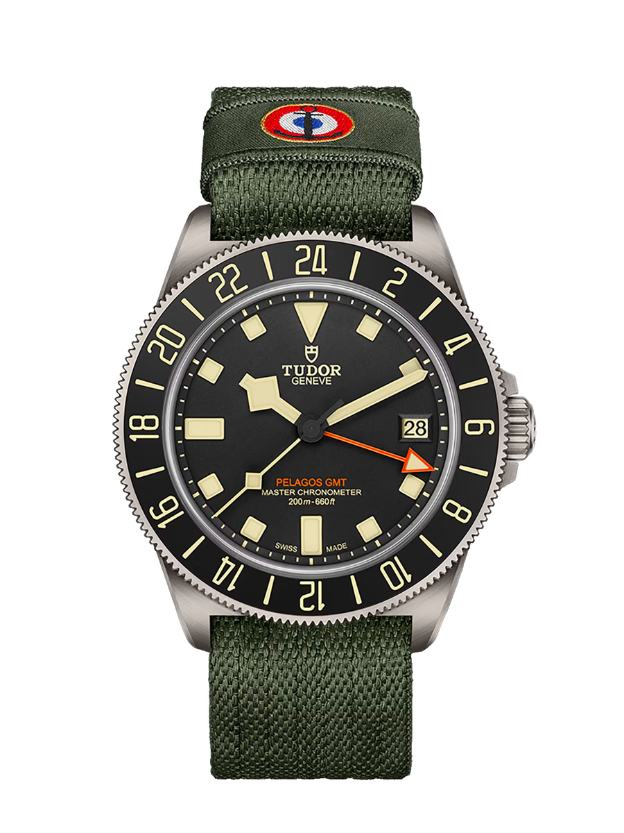 Tudor Pelagos FXD GMT Marine Nationale Black Dial Titanium