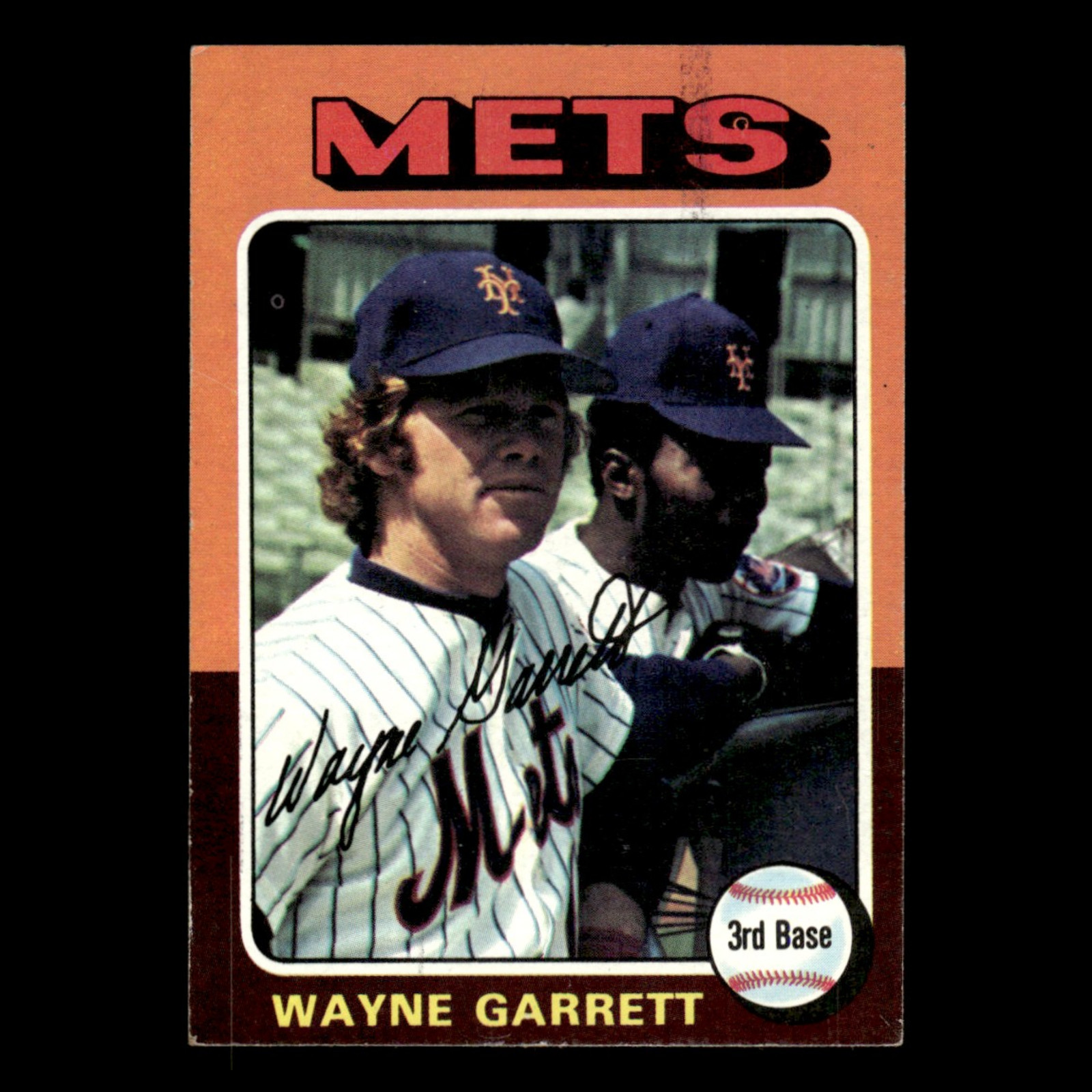 Wayne Garrett #111 1975 Topps New York Mets Baseball Card MLB EX