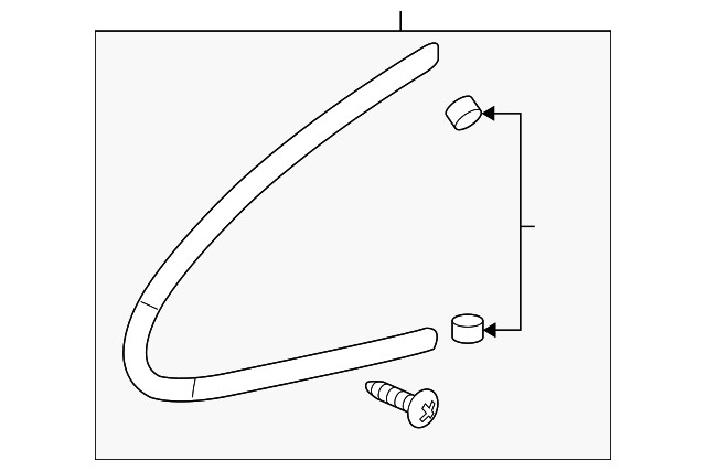 Genuine Honda Quarter Panel Molding 73510-SWA-003