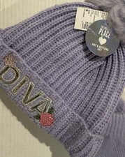 New Toddler Girls Diva Hat & Mitten sz-S 12-24 mths