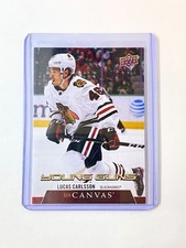 2020-21 Upper Deck Series 2 Lucas Carlsson Young Guns Canvas