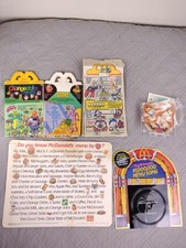 Vintage 1980s 1990s McDonald's Happy Meal Boxes And Happy Meal Accessories