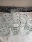 Lot of 6 Vintage Heavy Anchor Hocking USA Annapolis Ice Tea Glasses
