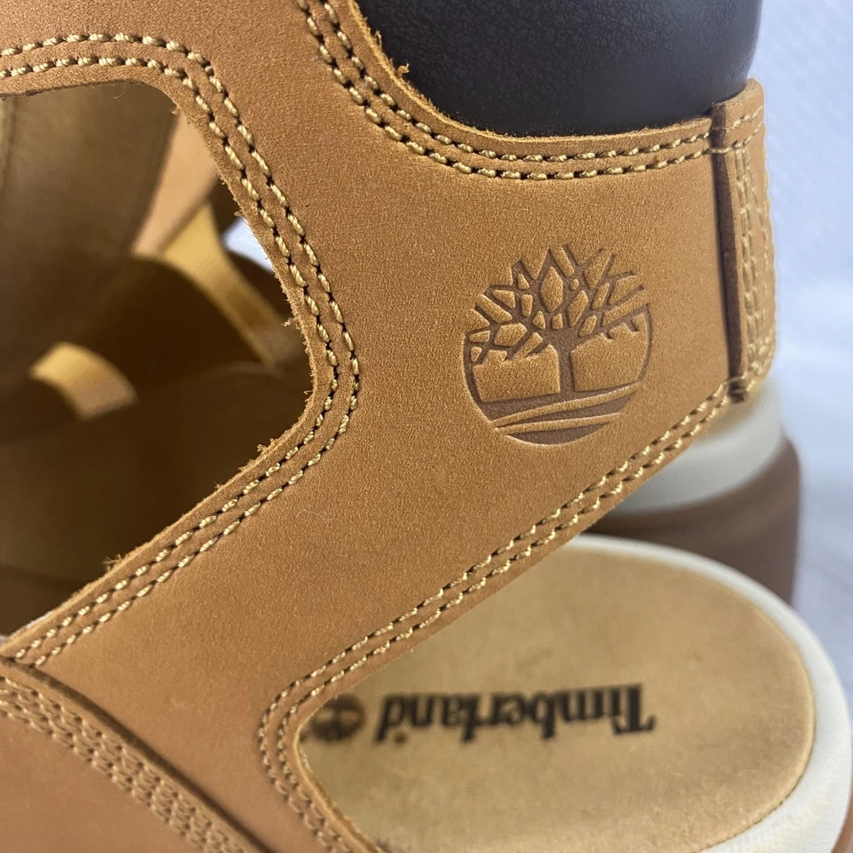 Timberland Shoes Womens Size 9.5 Tan Platform Sandal Lug Sole Zip TB0A634M - Image 2 of 4