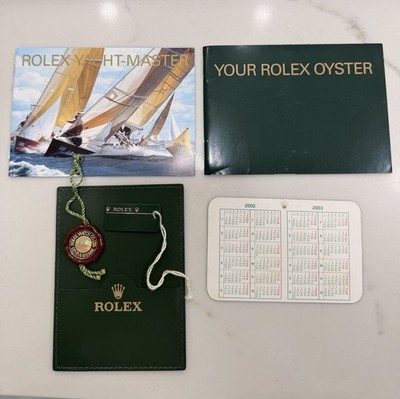 Original Rolex Yacht Master Booklet Tags SET 16628 68628 69623 16622 Yr 2002-03