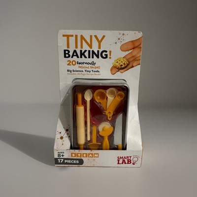 SmartLab Tiny Baking STEAM Toy Set 17 Pieces w/ 48-Page Recipe Book Ages 8+