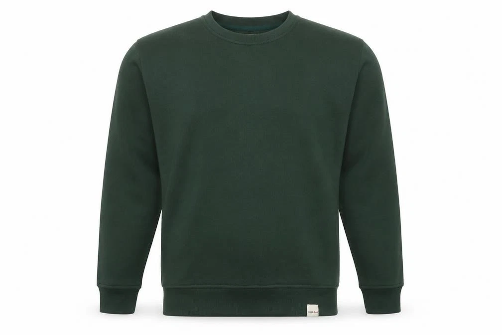 Sudadera Pullover Lee Cooper Para Hombre Talla L Verde Manga Larga Peso Pesado Logo