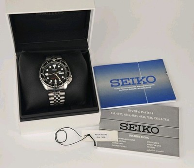 Seiko SKX007K2 Black Dial Automatik Diver 200m 7S26 Jubilee Full Set OVP Uhr