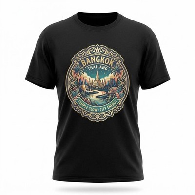 Bangkok Thailand Temple Graphic T-Shirt Unisex Travel Tee