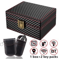Faraday Box For Car Keys & 2 Pack Faraday Pouch Keyless Signal Blocking RFID New