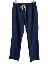 FIGS Men Technical Scrub Pants Size Small Navy Cairo Cargo Logo Medical