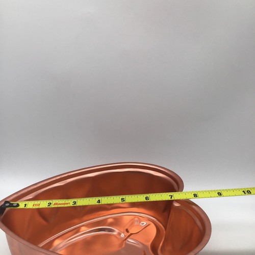 Vintage 7" Copper Metal Heart Shaped Jello Molds Classic Farmhouse - Picture 10 of 10