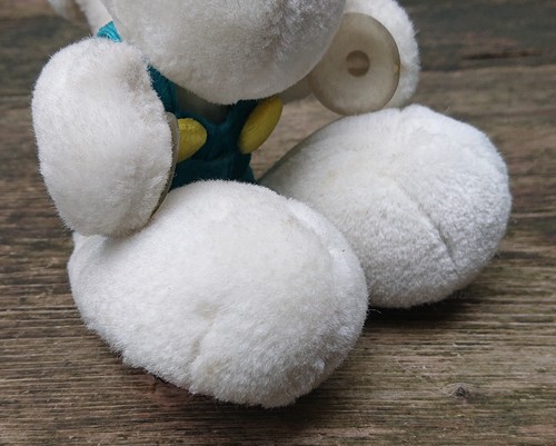Blanc Diddl Souris Salopette Animal en Peluche Thomas Bande Dessinée 20 CM - Photo 3/12